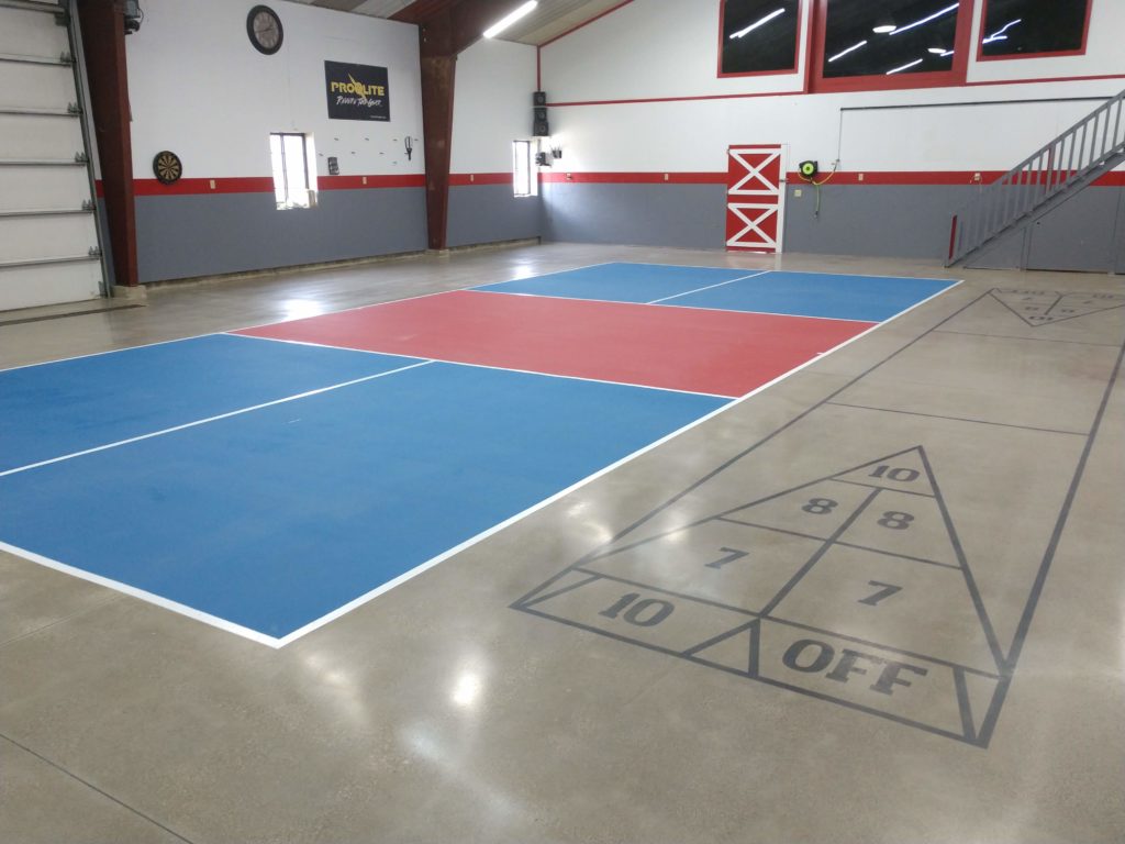 Polished and Dyed Concrete Floor