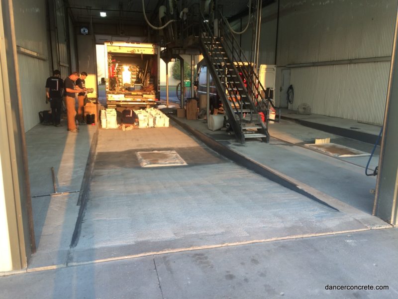 polished concrete floor - Store and Haul