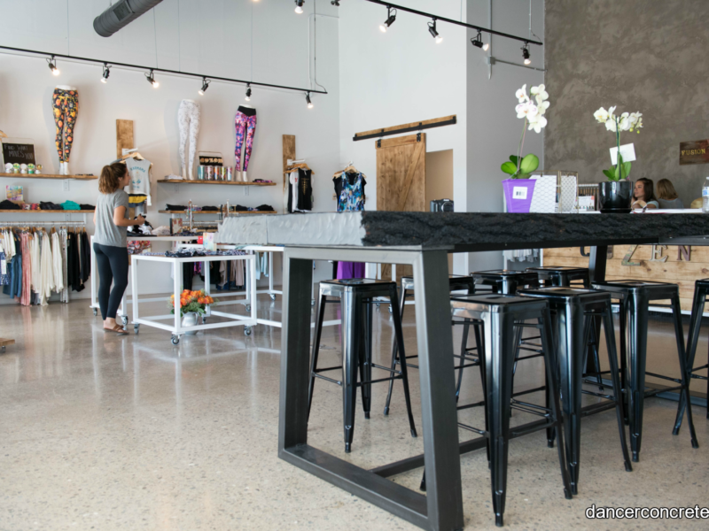 Polished Concrete Flooring for Fusion Yoga