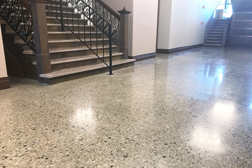 Polished Concrete flooring Fulton County Courthouse