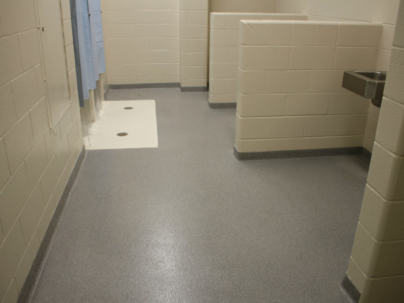 Decorative Quartz Epoxy Coatings with Integral Cove