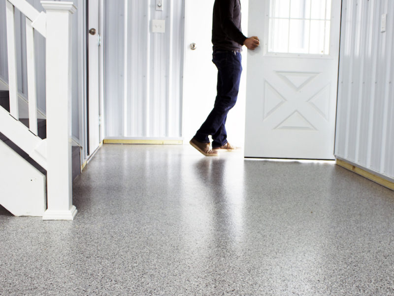 Pole Barn Epoxy Floor project Huntington, IN