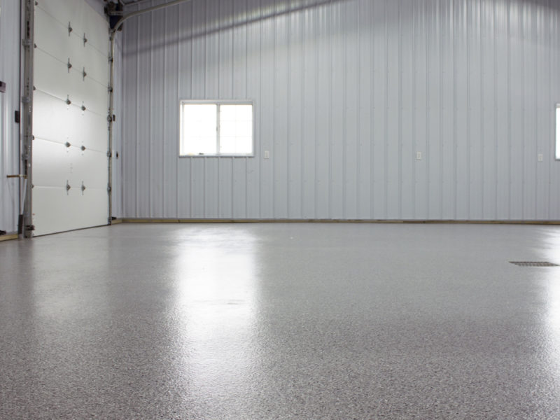 Chip Epoxy Floor Coating Pole barn