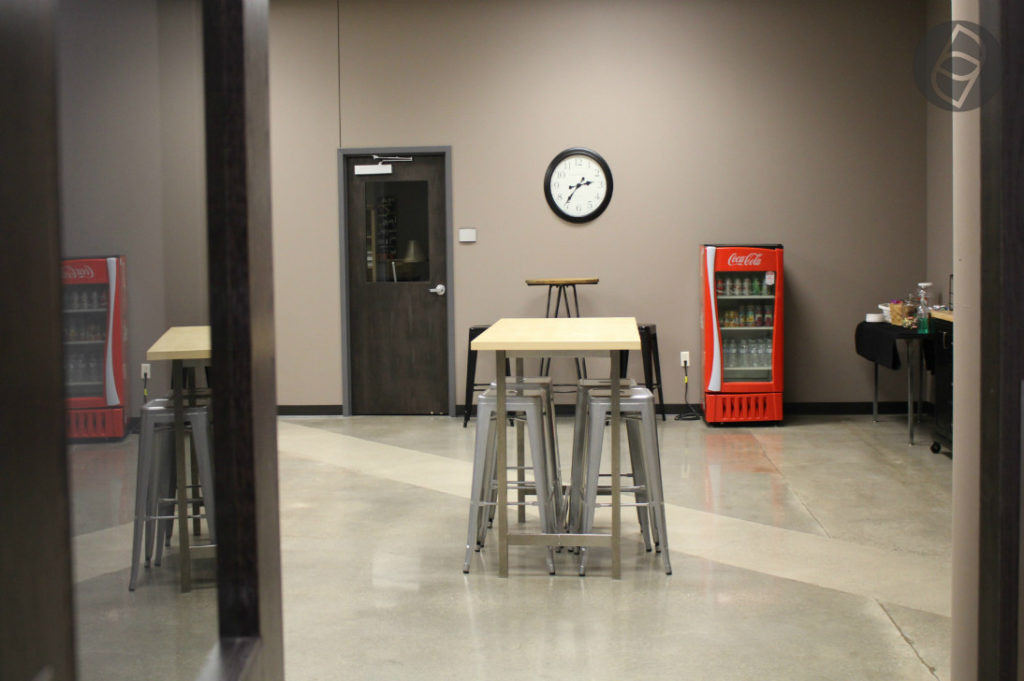 Lifehouse Church Polished and Dyed Concrete floor