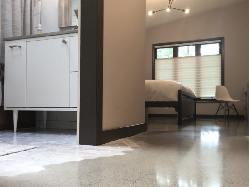 residential concrete floor polishing