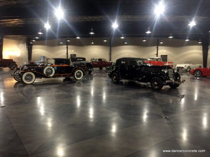 Polished and stained concrete floor by Dancer Concrete