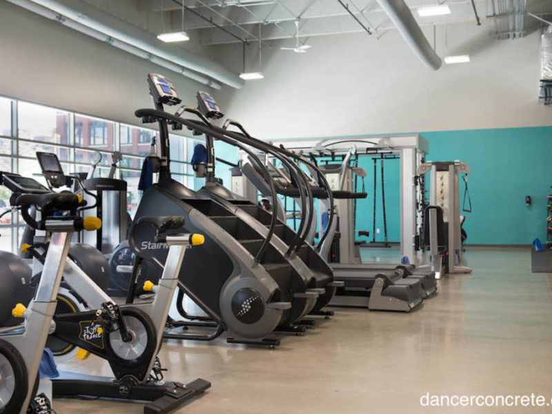 Polished Concrete Floor in gym fort wayne, IN