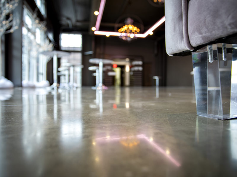 Party Room at Two EE's StrongTread Polished Concrete – Classic.