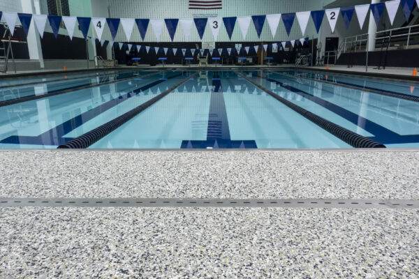 TreadWell Epoxy Chip Floor, Pool Deck+, Epoxy Over Tile